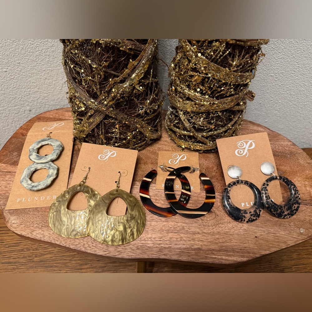 Plunder Hoop Earrings Set